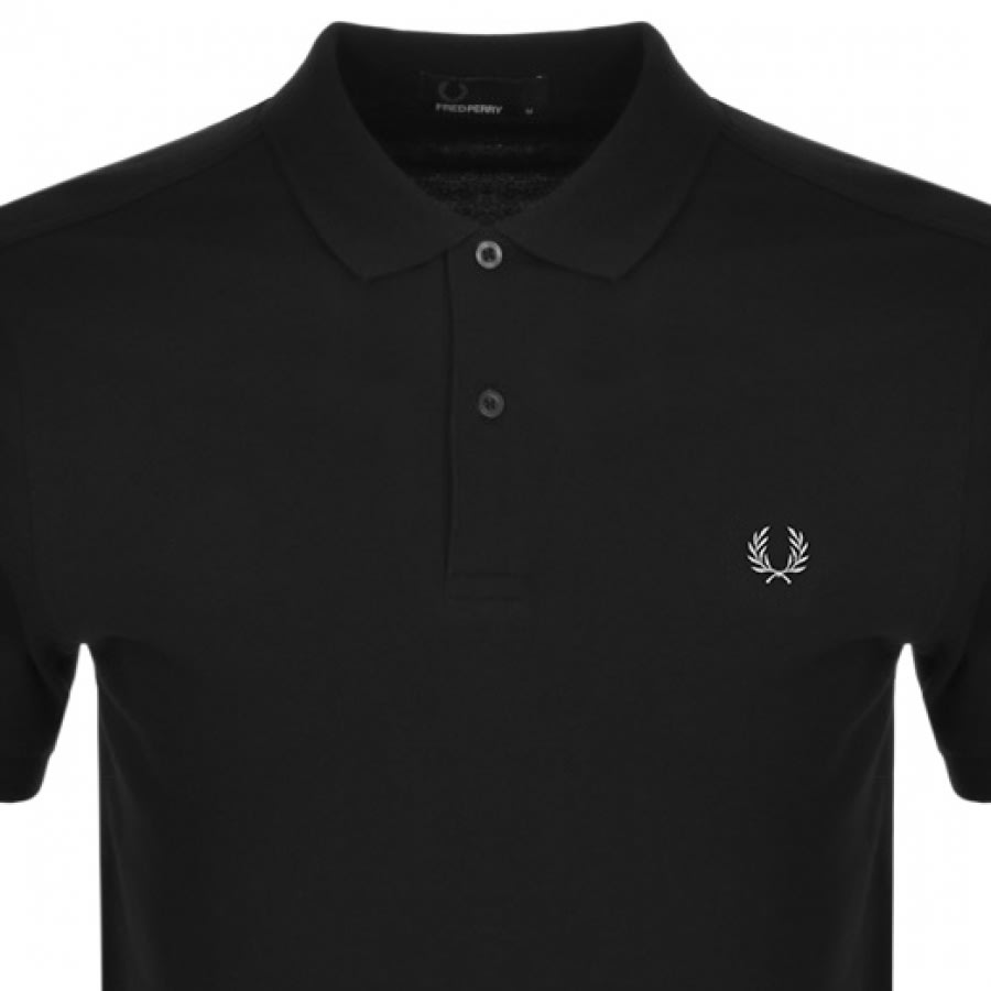 Alternative Image for ProductFred Perry Plain Polo T Shirt Black2